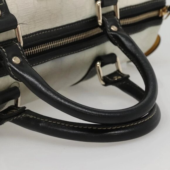 GUCCI GG Supreme Boston Bag PVC White Gold 193603 Auth 140312 - Picture 8 of 16